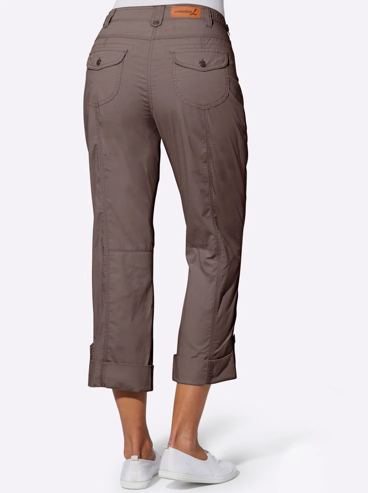 Baumwollhose mit krempelbaren Beinen