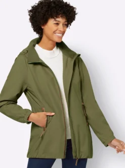 Übergangsjacke in Microfaser-Qualität