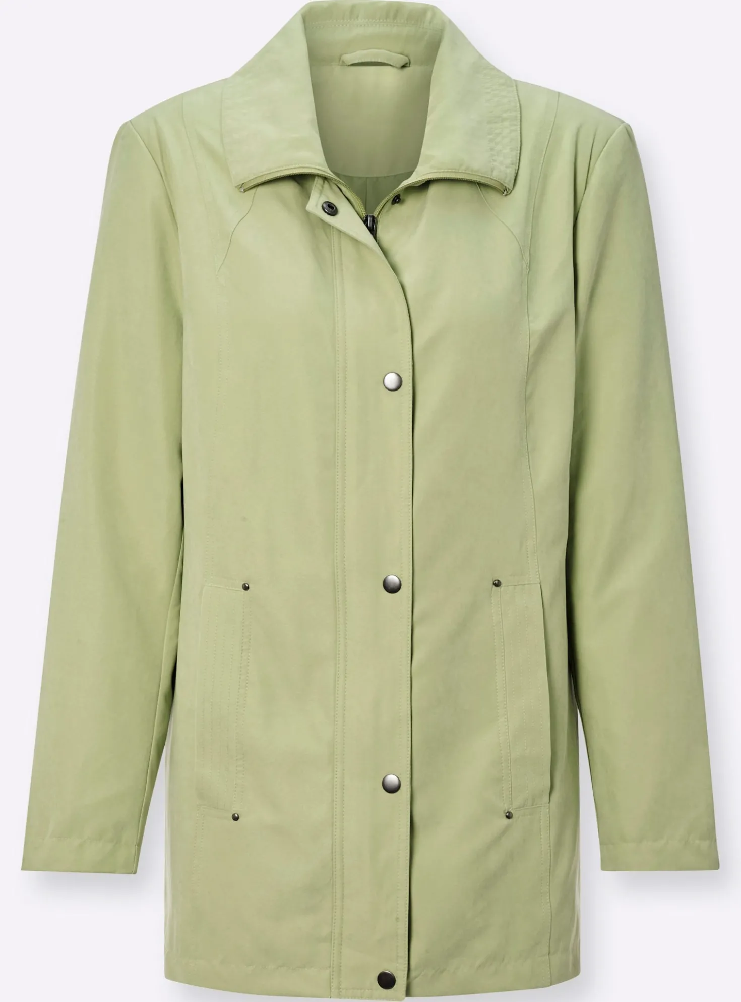 Übergangsjacke in Veloursleder-Optik