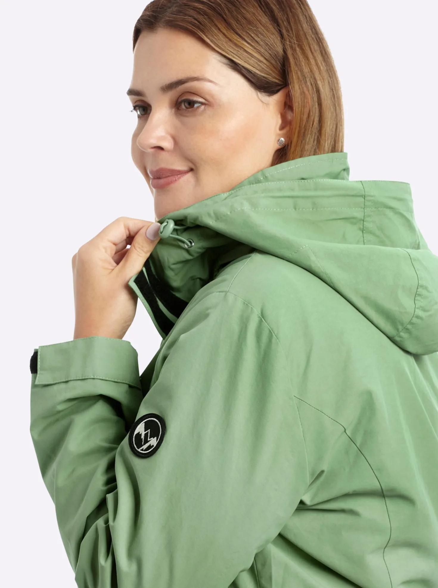 Übergangsjacke mit abnehmbarer Kapuze