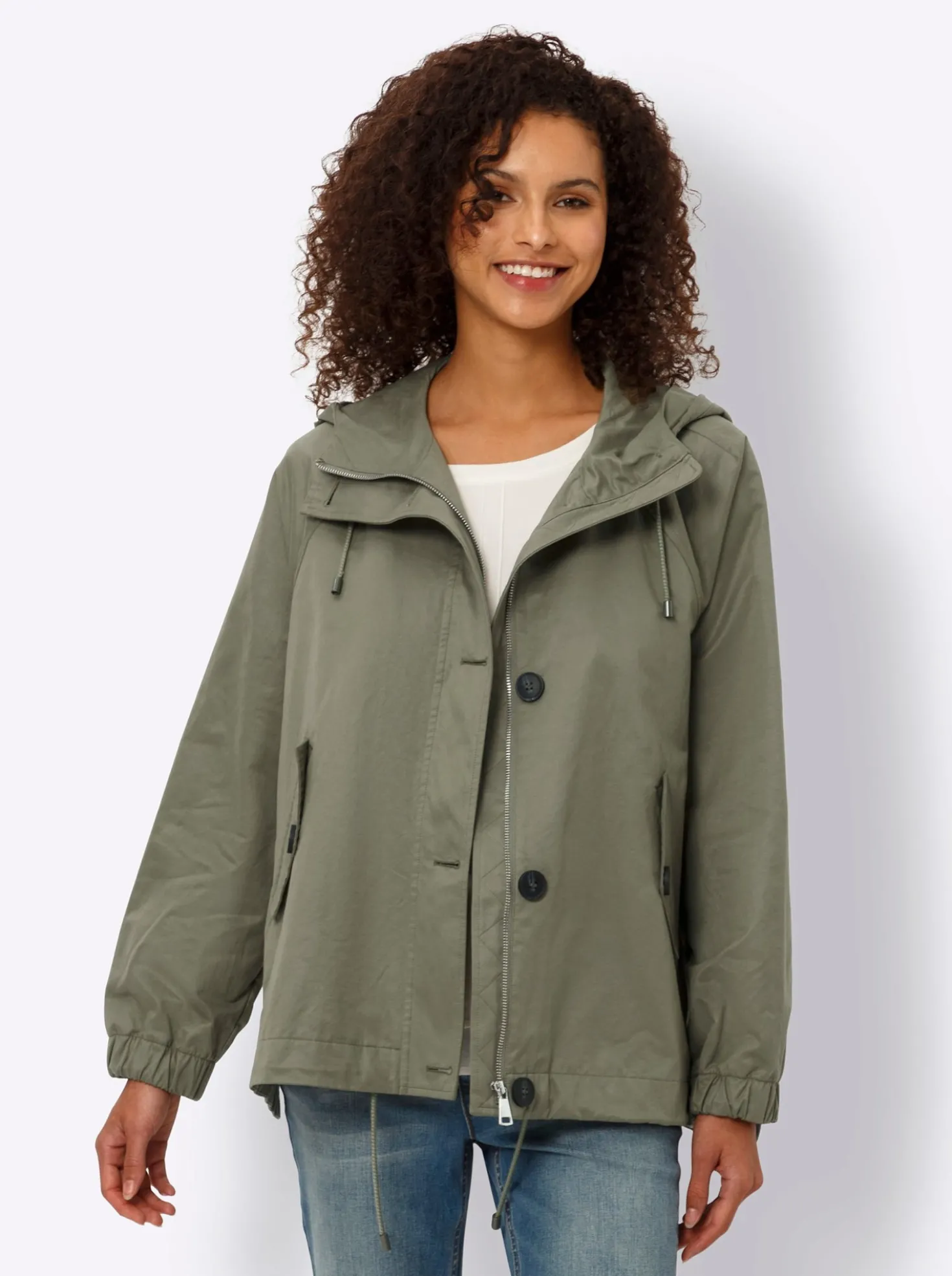 Übergangsjacke mit leichtem Glanz