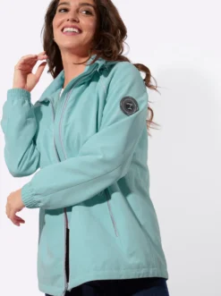 Übergangsjacke mit Tunnelzug auf Taillenhöhe