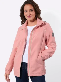 Übergangsjacke mit Tunnelzug auf Taillenhöhe