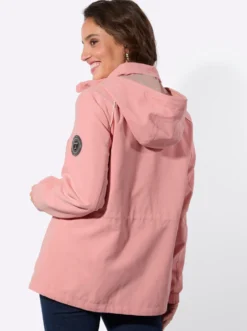 Übergangsjacke mit Tunnelzug auf Taillenhöhe