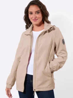 Übergangsjacke mit Tunnelzug auf Taillenhöhe
