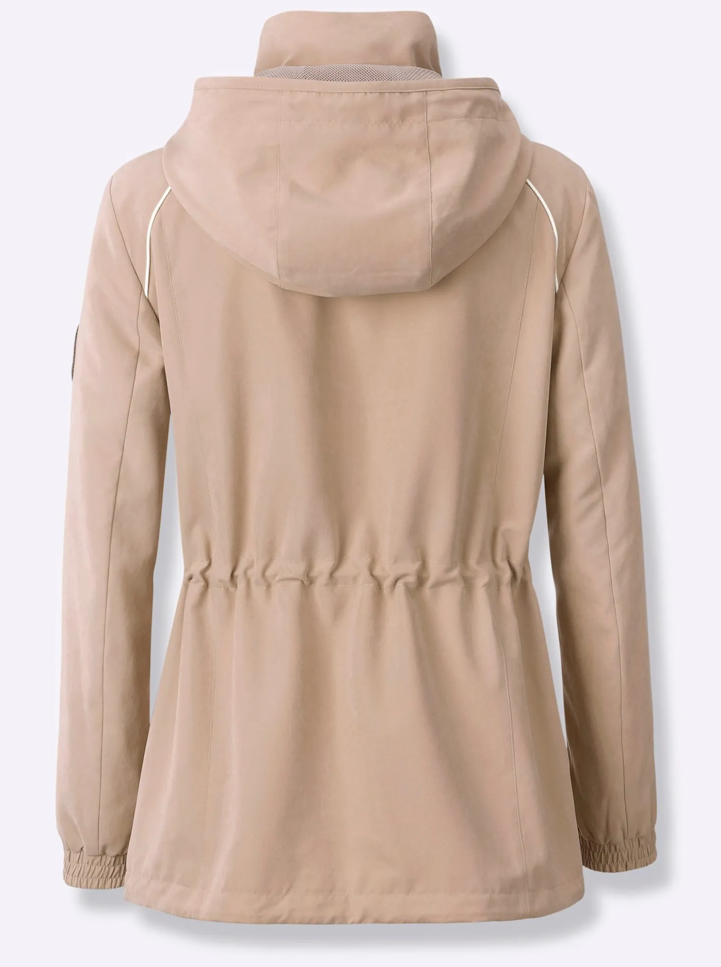 Übergangsjacke mit Tunnelzug auf Taillenhöhe
