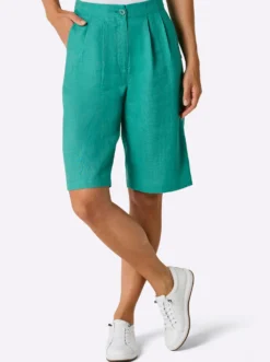 Bermudas aus reinem Leinen