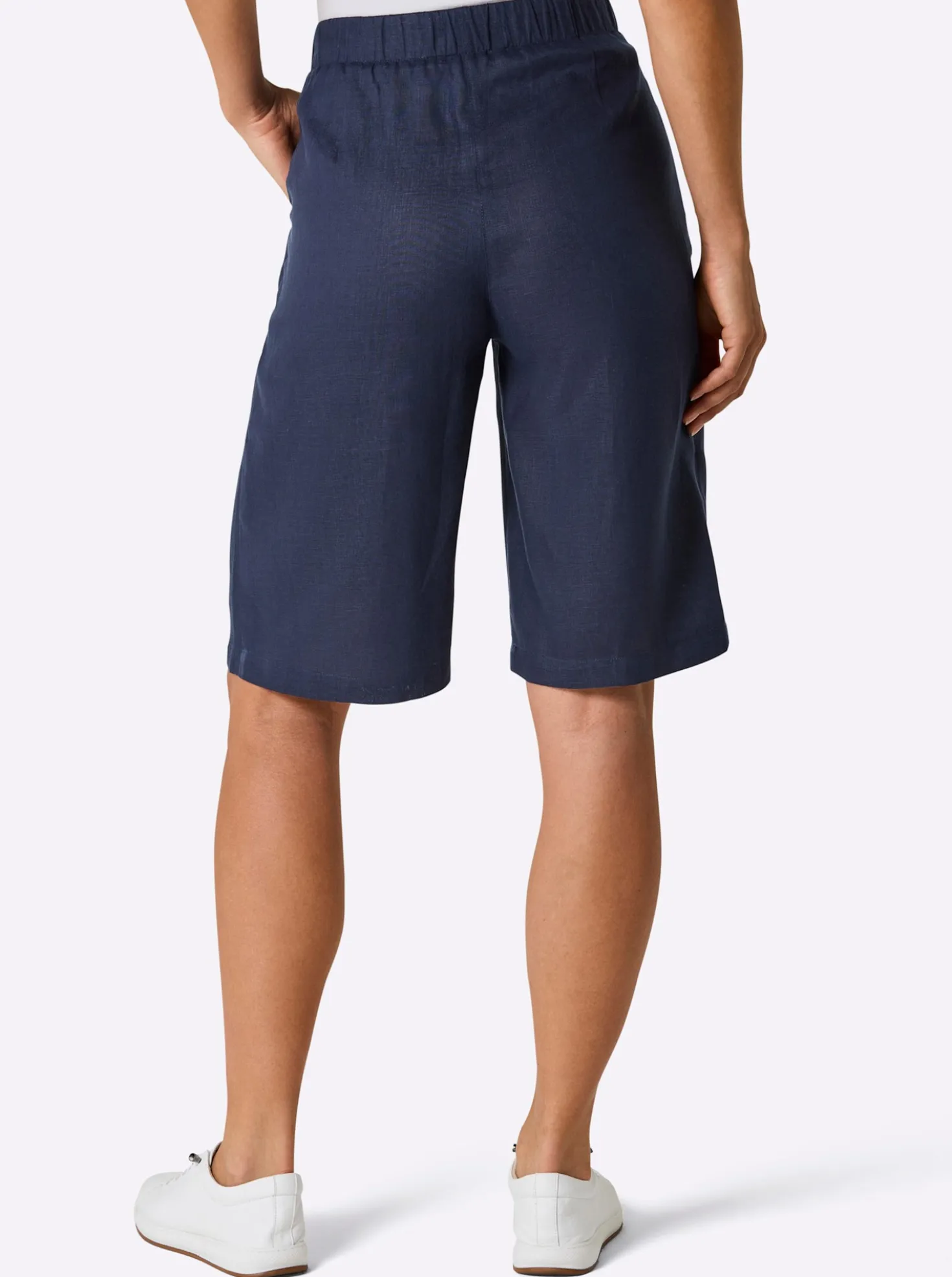 Bermudas aus reinem Leinen