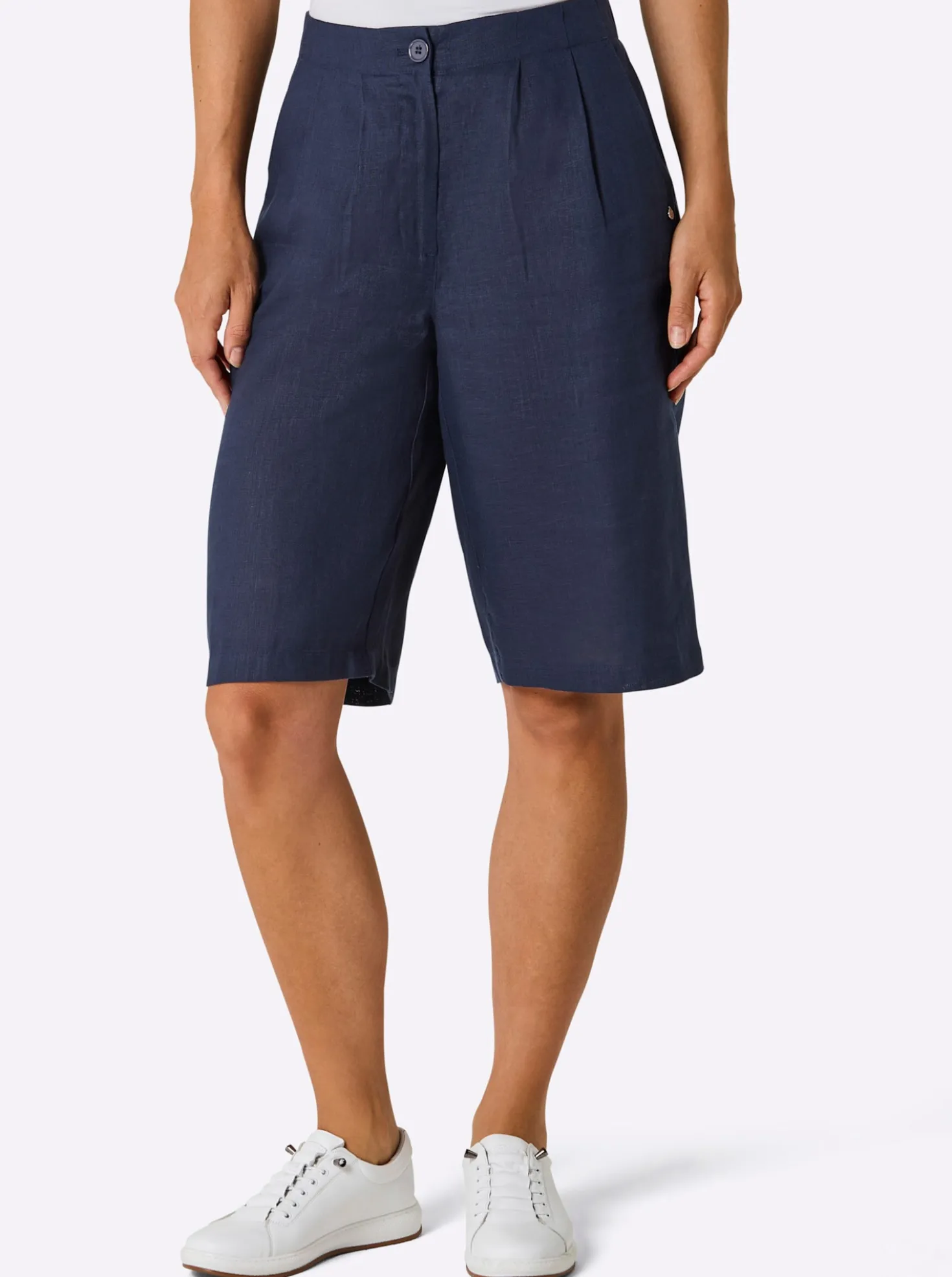 Bermudas aus reinem Leinen