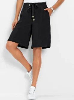 Bermudas in Viskose-Webqualität