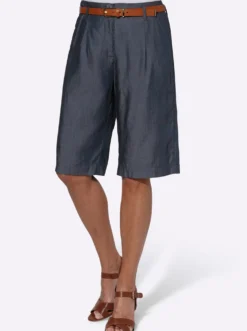 Bermudas mit Bundfalten