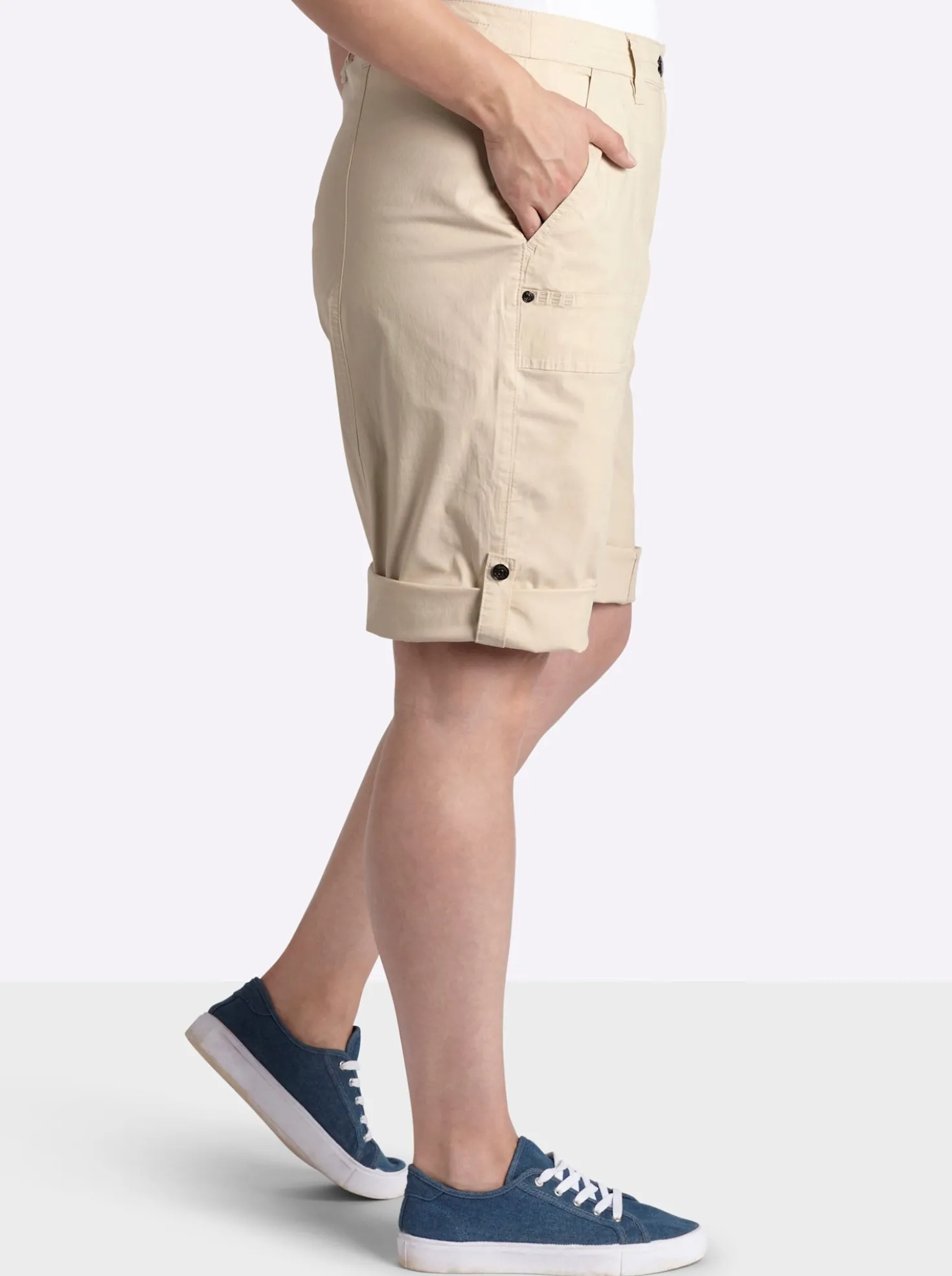 Bermudas mit Krempelfunktion