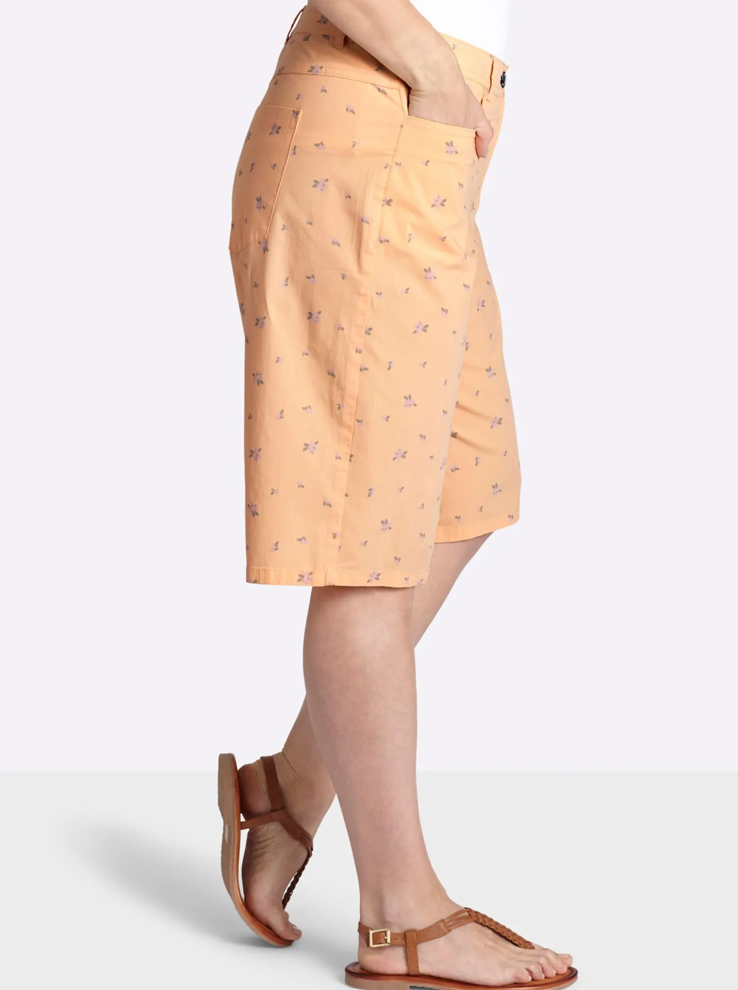 Bermudas mit Minimalprint