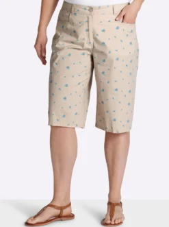 Bermudas mit Minimalprint