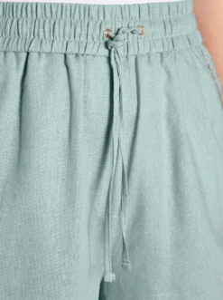 Bermudas mit Pailletten entlang der Taschen