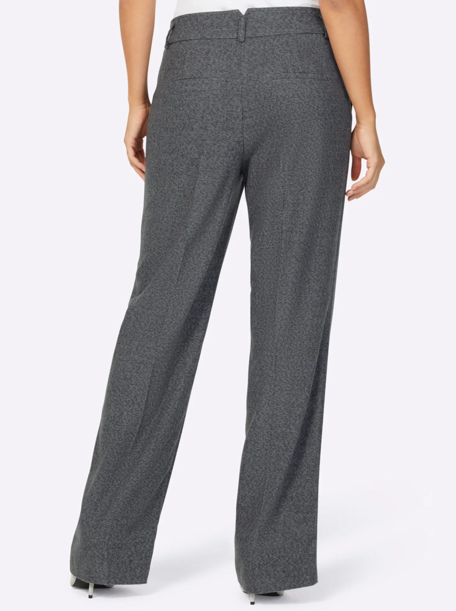 Bügelfaltenhose in Melange-Look