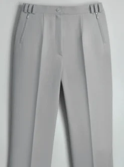 Bügelfaltenhose mit elastischem Bund