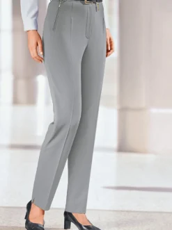Bügelfaltenhose mit elastischem Bund