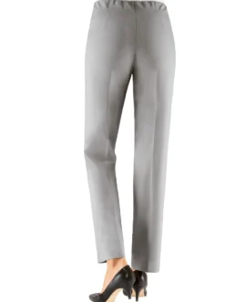 Bügelfaltenhose mit Reißverschluss-Taschen