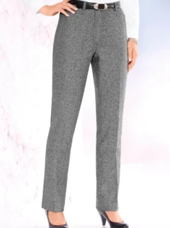 Bügelfaltenhose mit Taillenabnähern