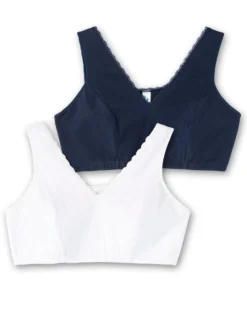 Bügelloser BH in Bustier-Form, im Doppelpack