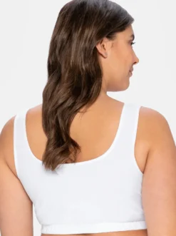 Bügelloser BH in Bustier-Form, mit Spitzenborte