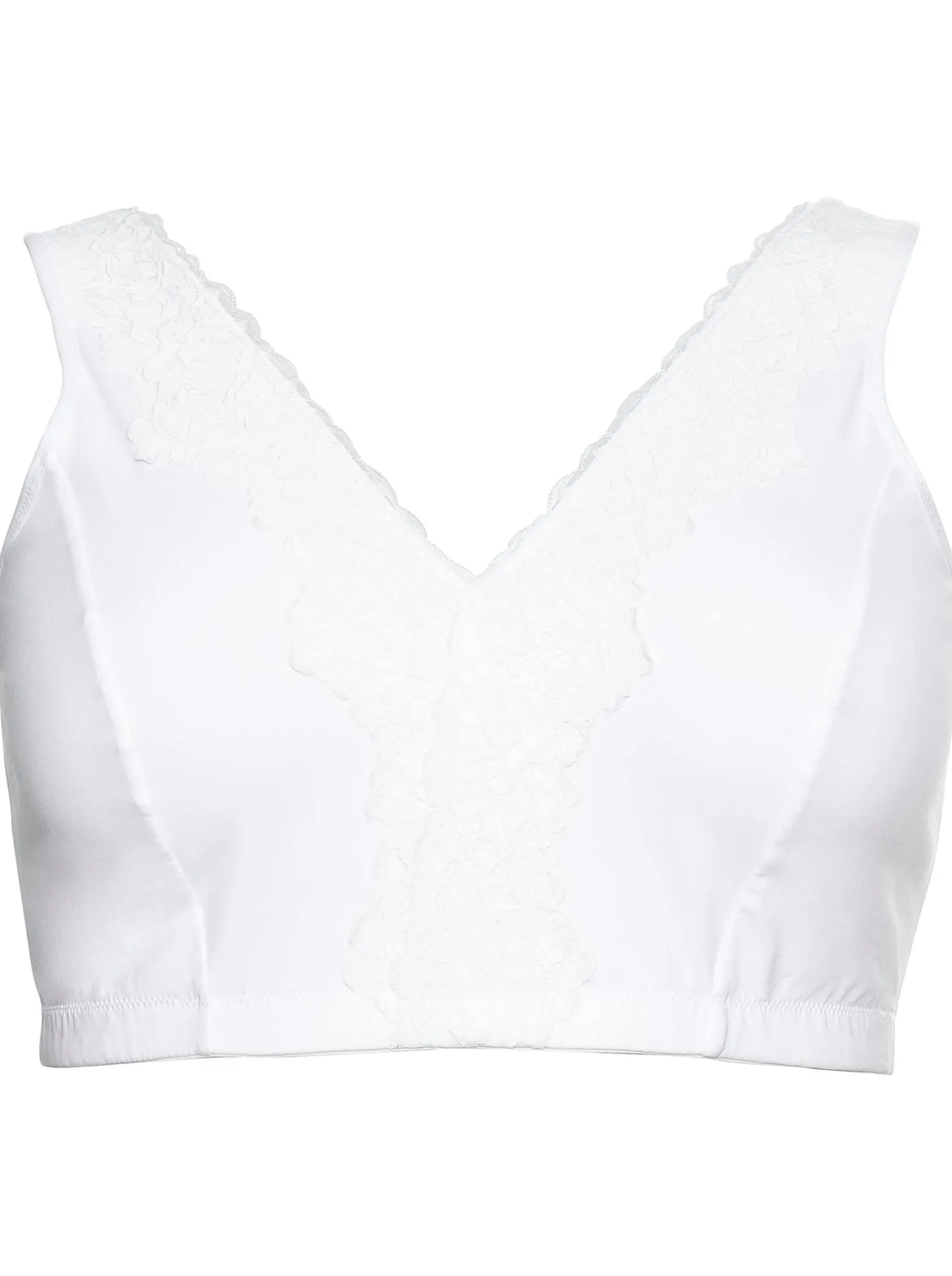 Bügelloser BH in Bustier-Form, mit Spitzenborte
