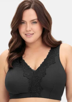 Bügelloser BH in Bustier-Form, mit Spitzenborte