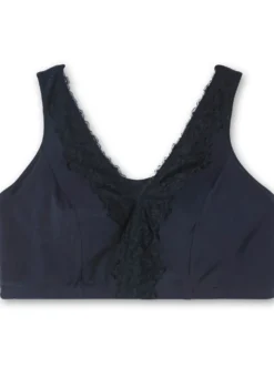 Bügelloser BH in Bustier-Form, mit Spitzenborte