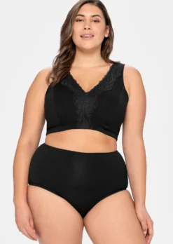 Bügelloser BH in Bustier-Form, mit Spitzenborte
