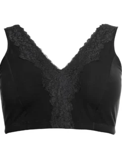 Bügelloser BH in Bustier-Form, mit Spitzenborte