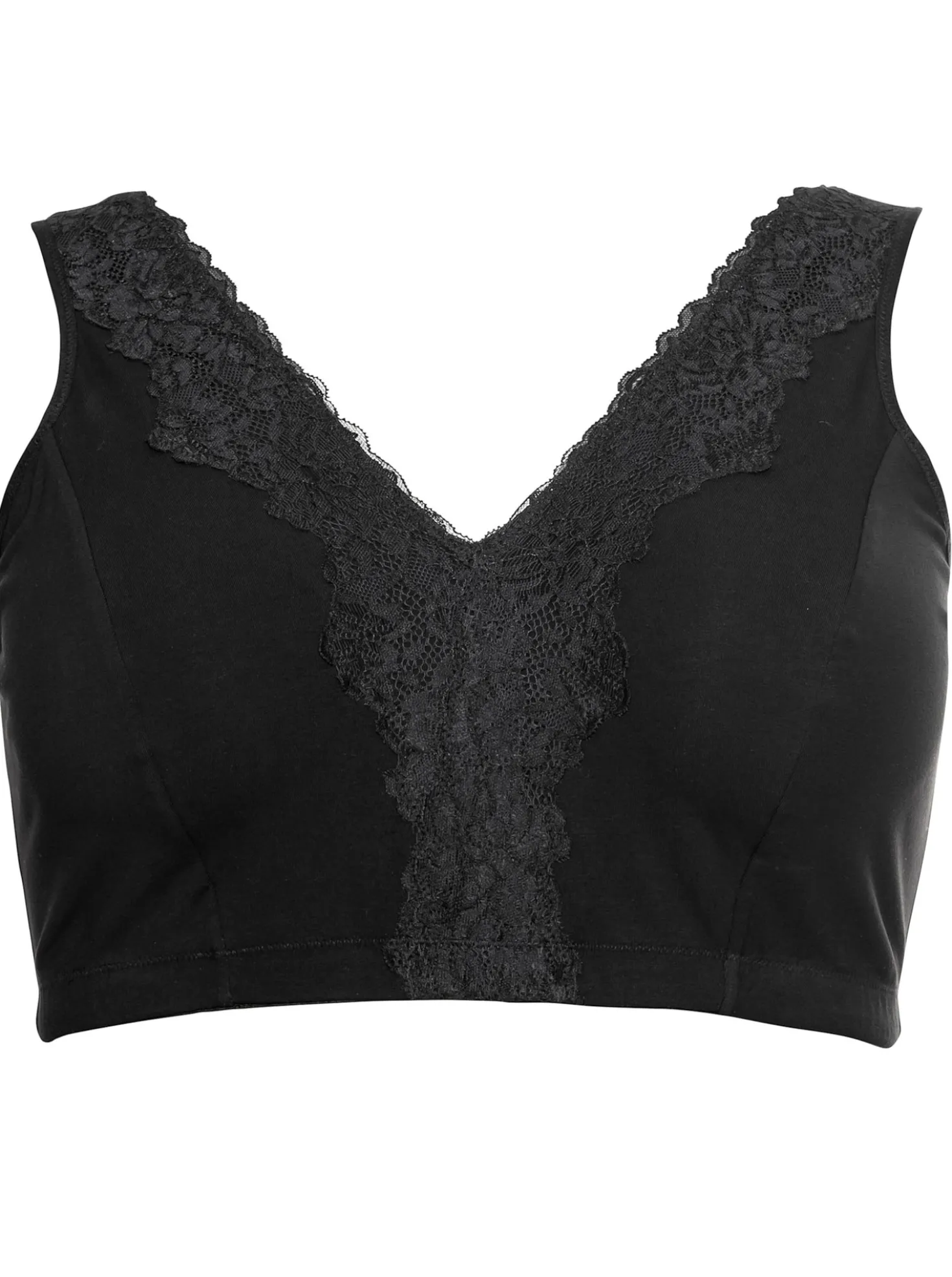 Bügelloser BH in Bustier-Form, mit Spitzenborte