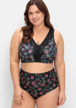 Bügelloser BH in Bustier-Form, mit Spitzenborte