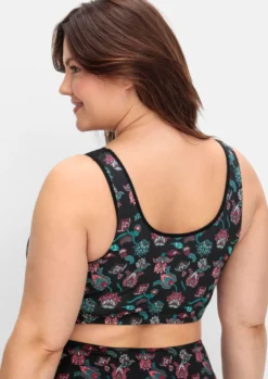Bügelloser BH in Bustier-Form, mit Spitzenborte