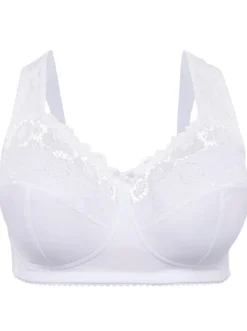 Bügelloser BH mit Spitze, wattierte Cups