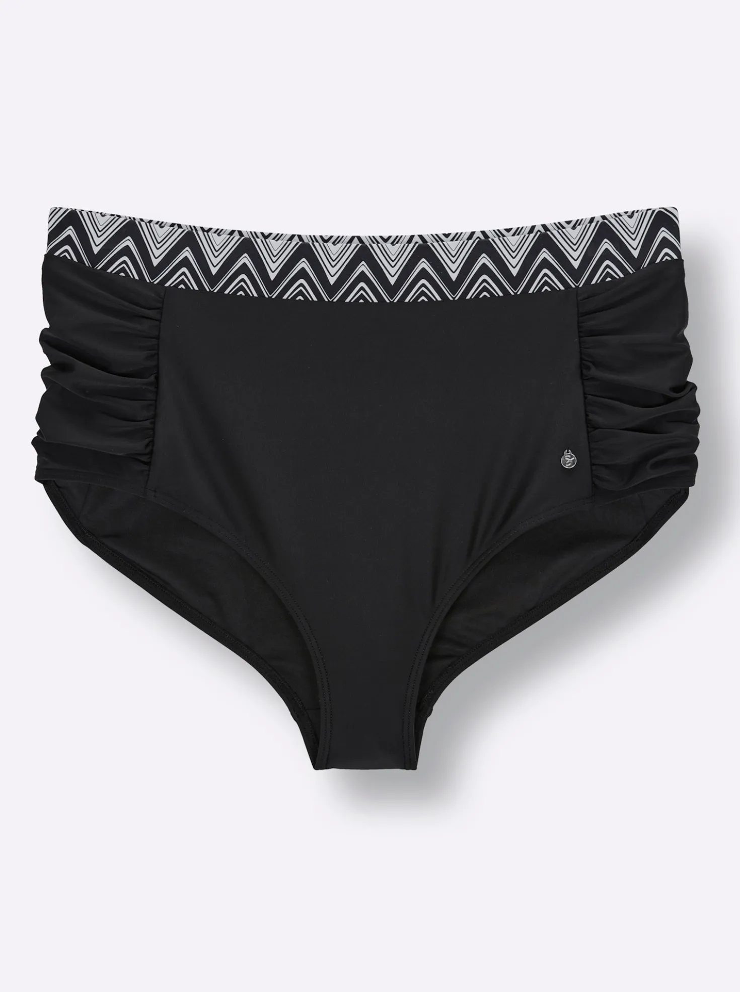 Bikini-Hose mit seitlicher Raffung und Shaping-Effekt