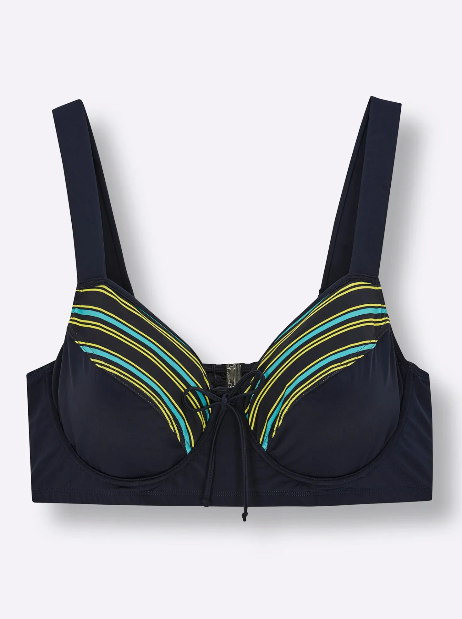 Bikini-Oberteil mit Streifen