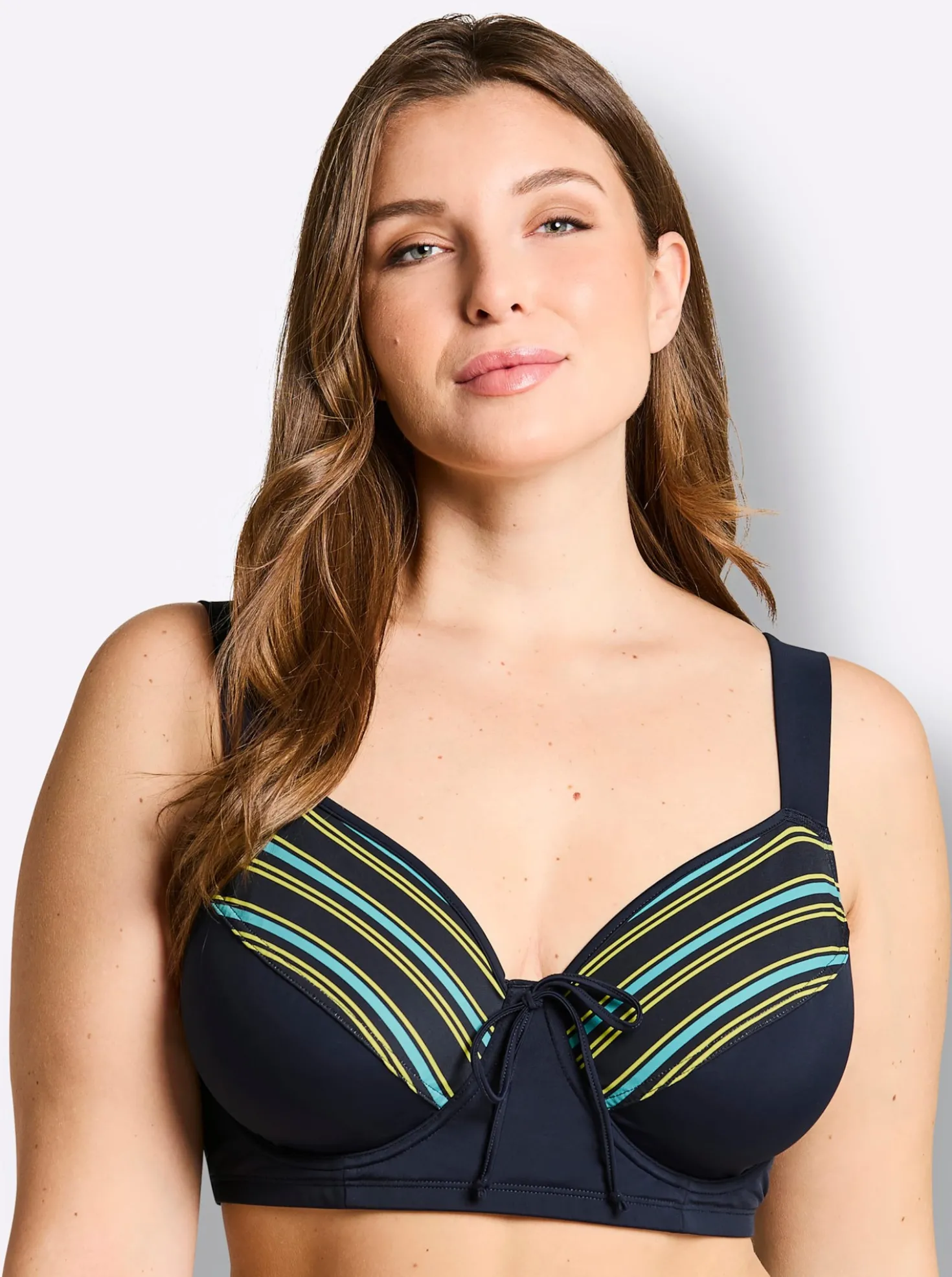 Bikini-Oberteil mit Streifen