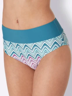 Bikini-Slip mit Zickzack-Muster