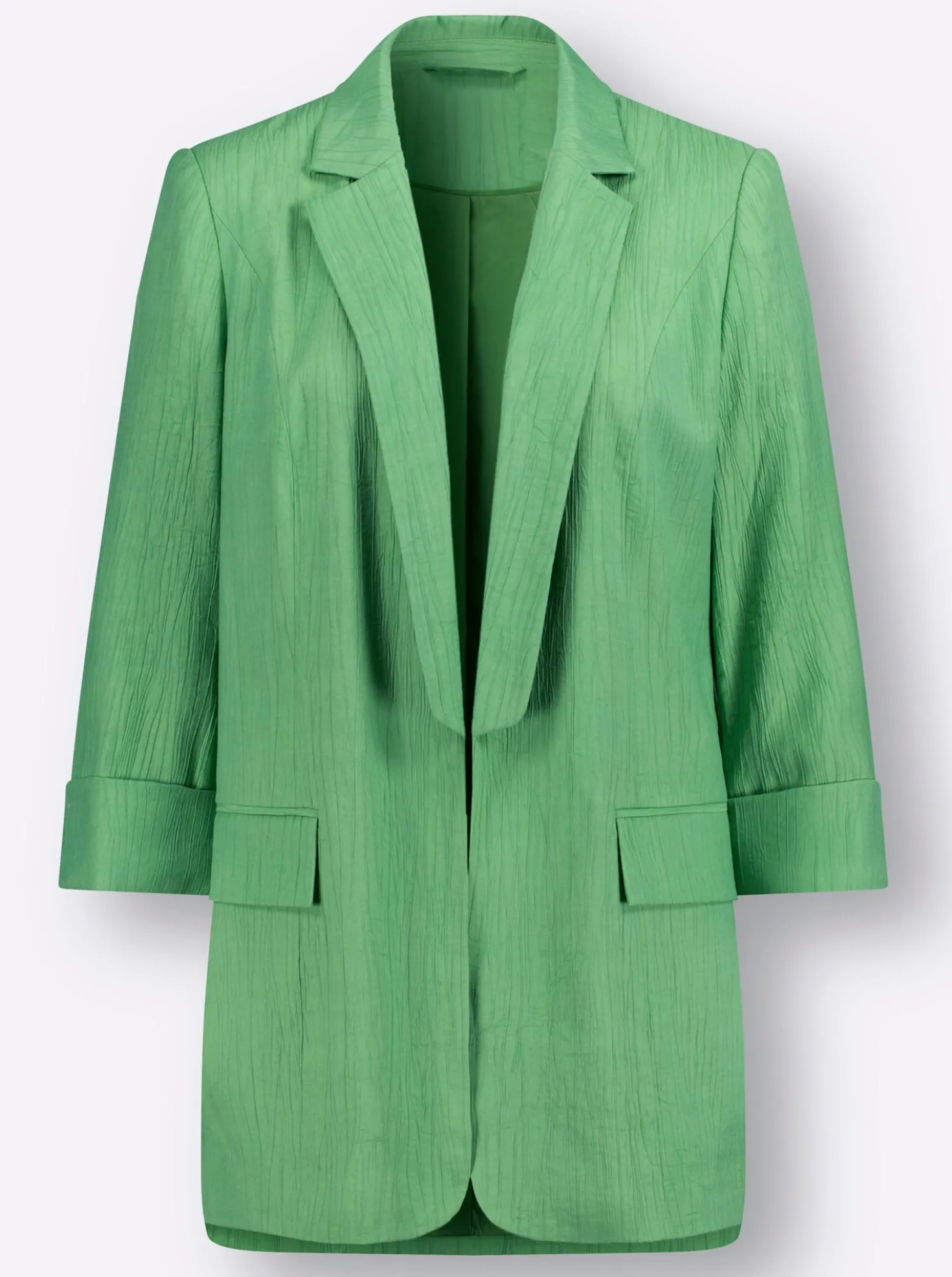 Blazer in langer, verschlussloser Form