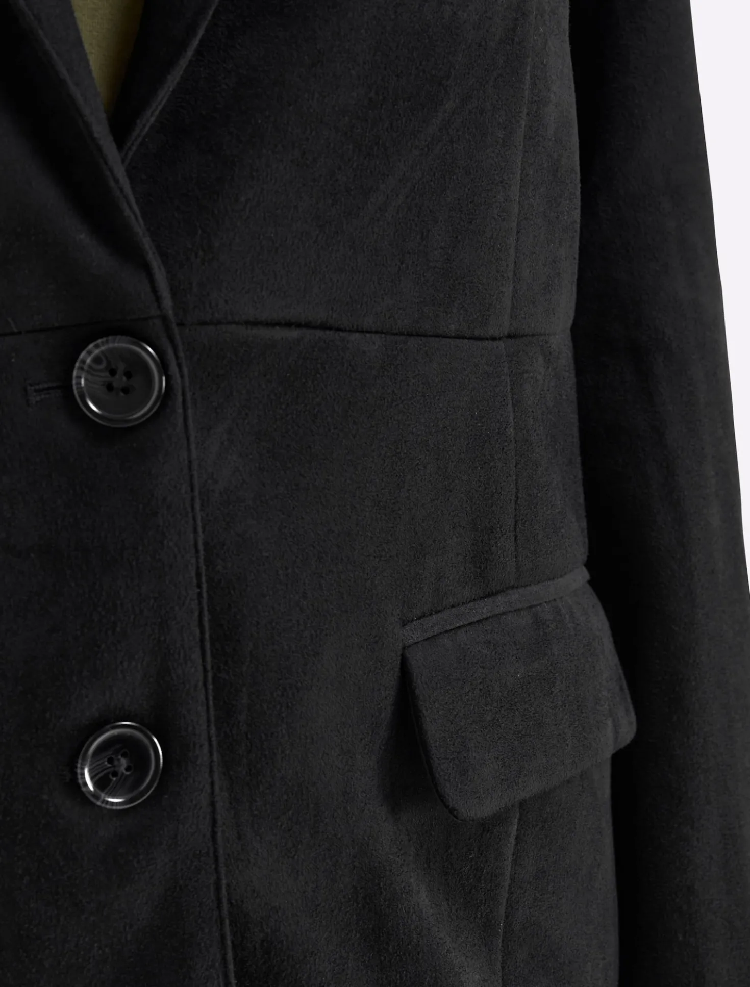 Blazer in Veloursleder-Optik