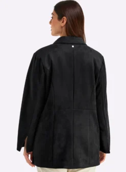 Blazer in Veloursleder-Optik