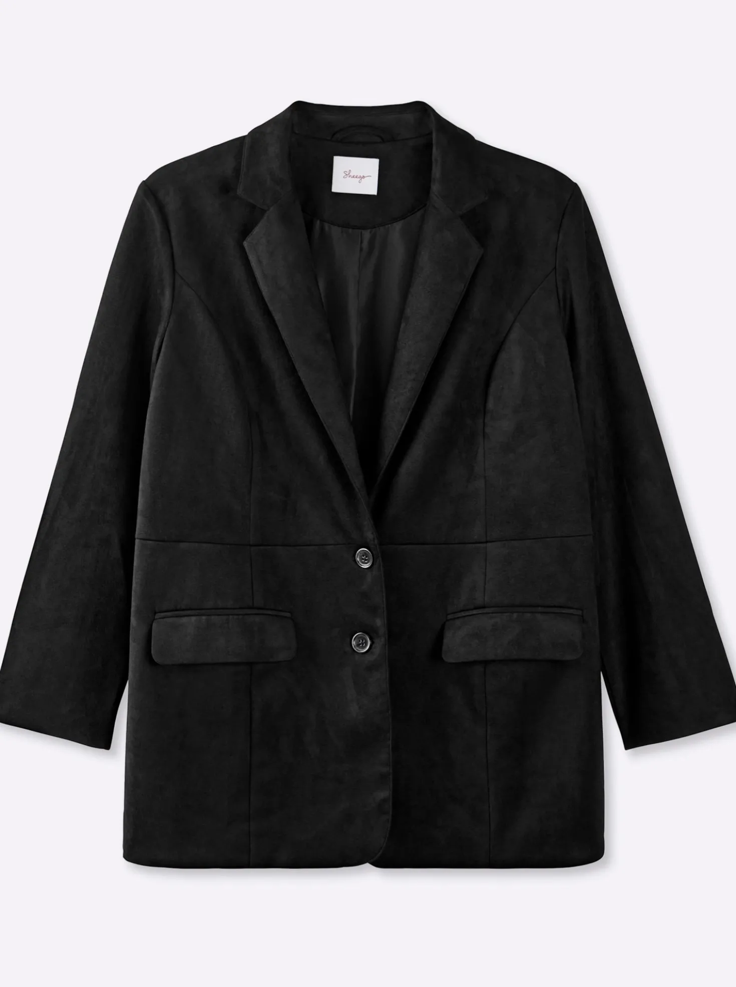 Blazer in Veloursleder-Optik