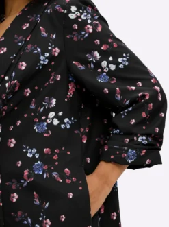 Blazer mit Blumen-Alloverprint