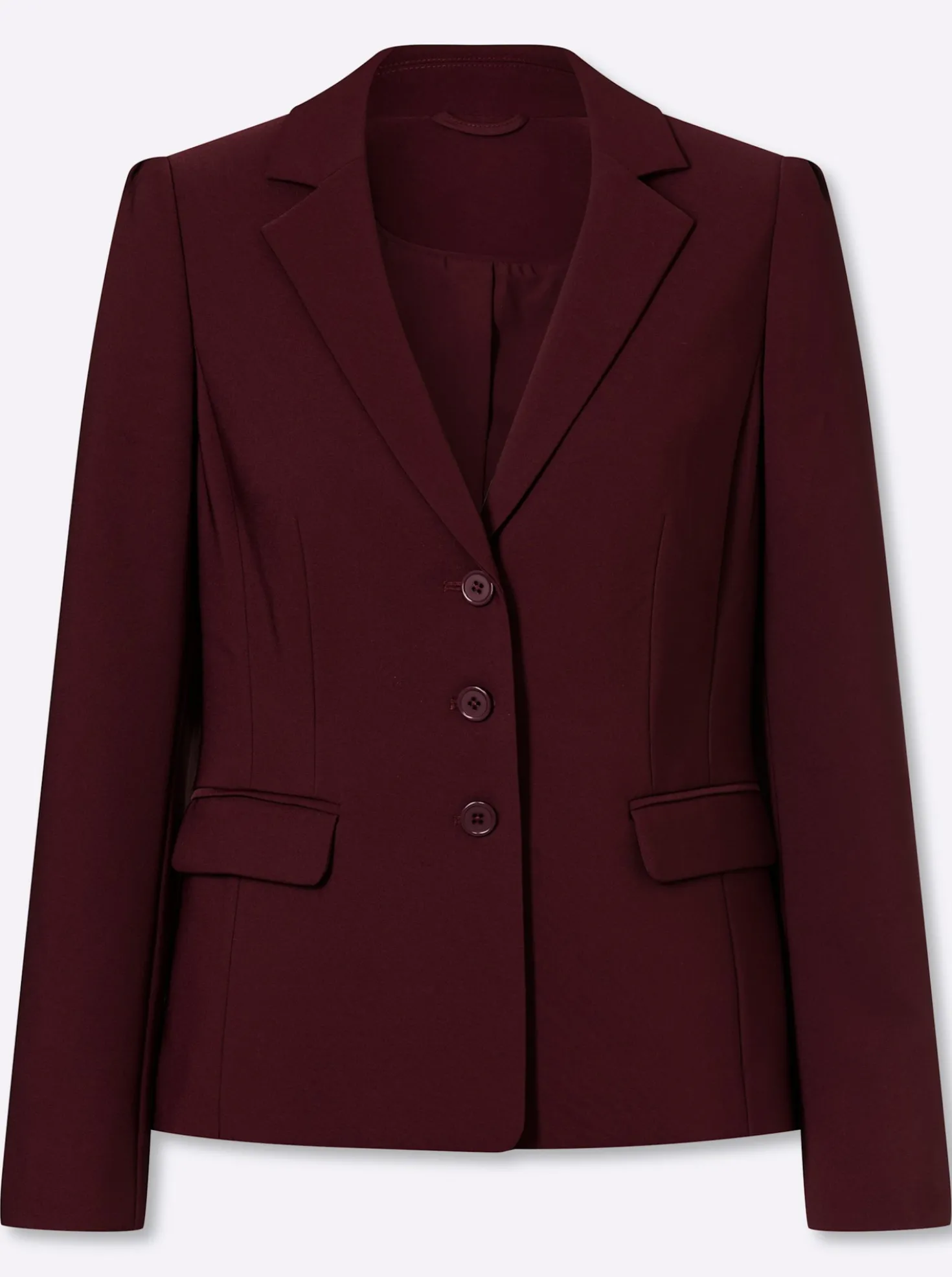 Blazer mit dezenten Puffärmeln
