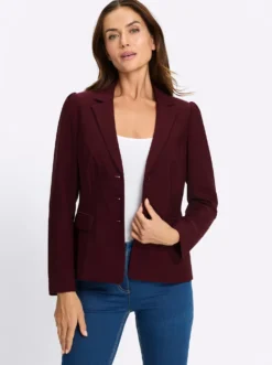 Blazer mit dezenten Puffärmeln