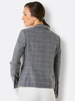 Blazer mit Glitzer-Karo