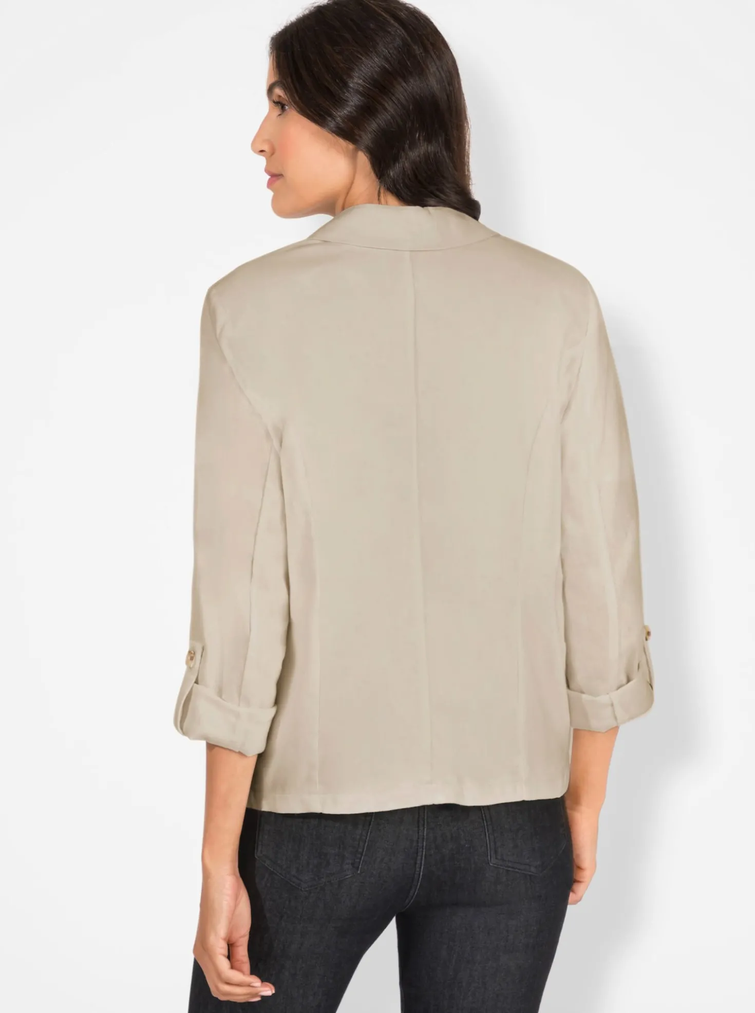 Blazer mit Knöpfen in Horn-Optik