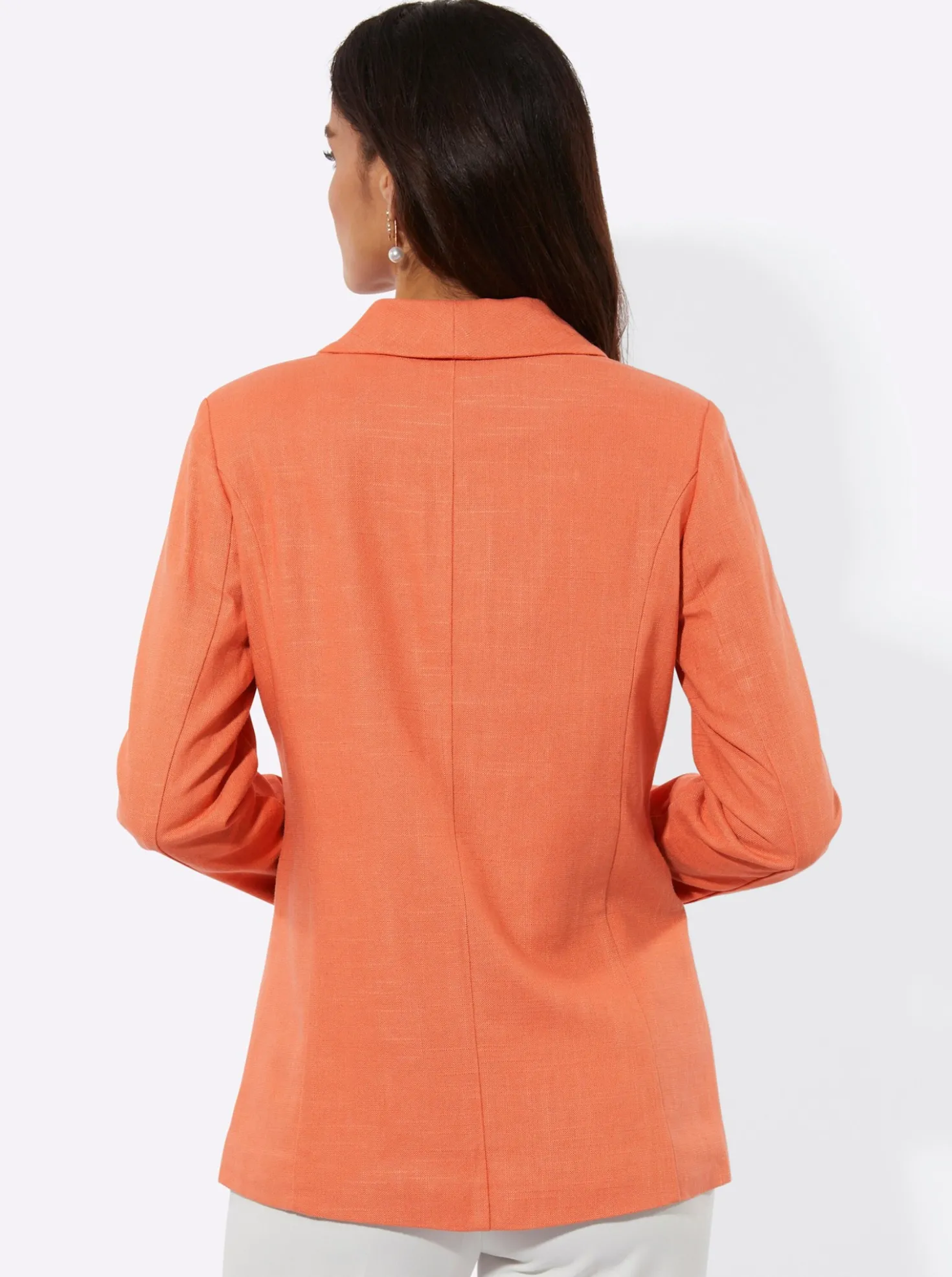 Blazer mit Leinen-Anteil