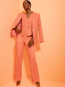 Blazer mit Leinen-Anteil